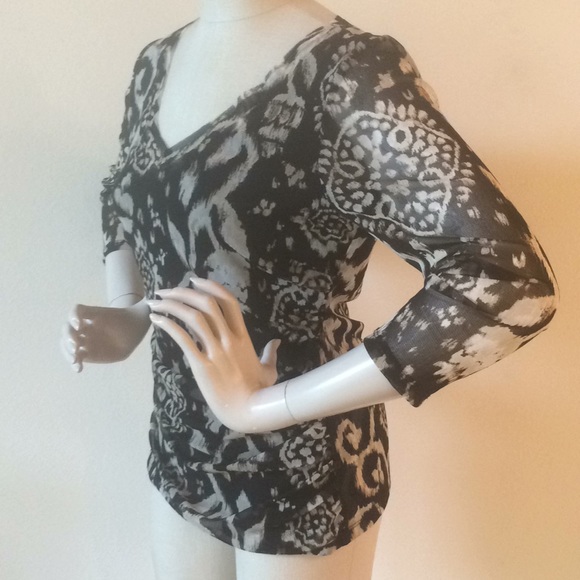 INC V-neck fitted top - Picture 3 of 8